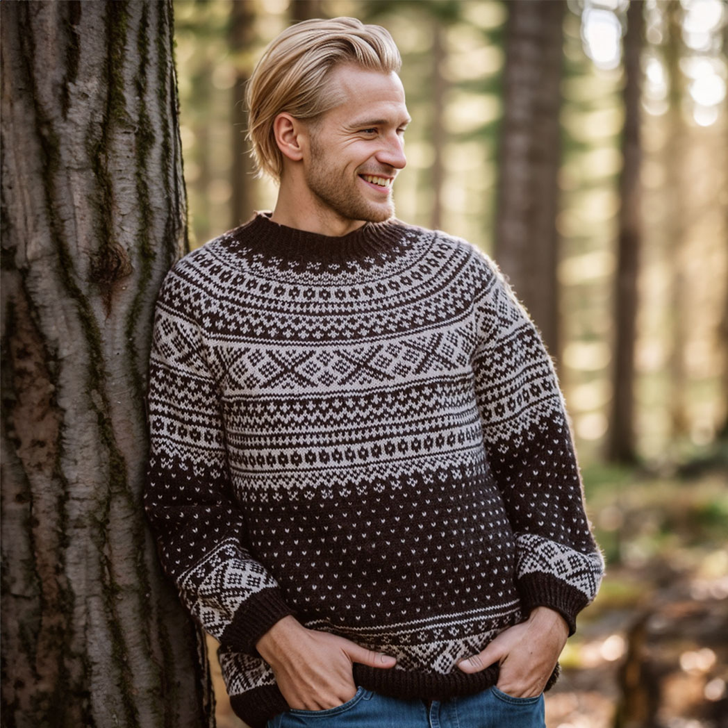 Harbor Ridge Men's Yoke Sweater — image 1 / 1